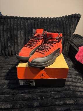 Air Jordan 12 Retro Reverse Flu Game Varsity Red/Black CT8013-602 Size 13